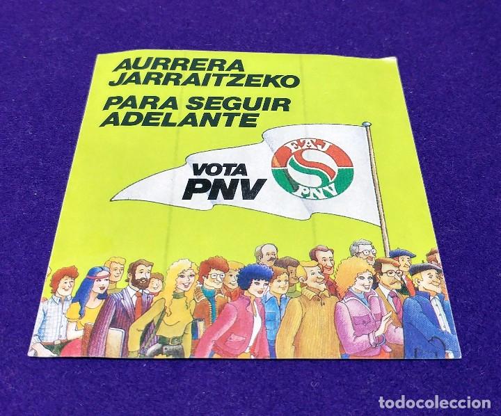 Adesivi di collezione: ANTIGUA PEGATINA EAJ- PNV. VOTA PNV. TRANSICION POLITICA VASCA.
