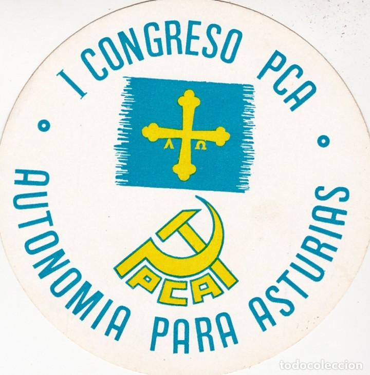 Pegatinas de colecci&oacute;n: Pegatina, pegatinas, adhesivo, adhesivos. pca 1er congreso asturias. autonom&iacute;a asturias 1977