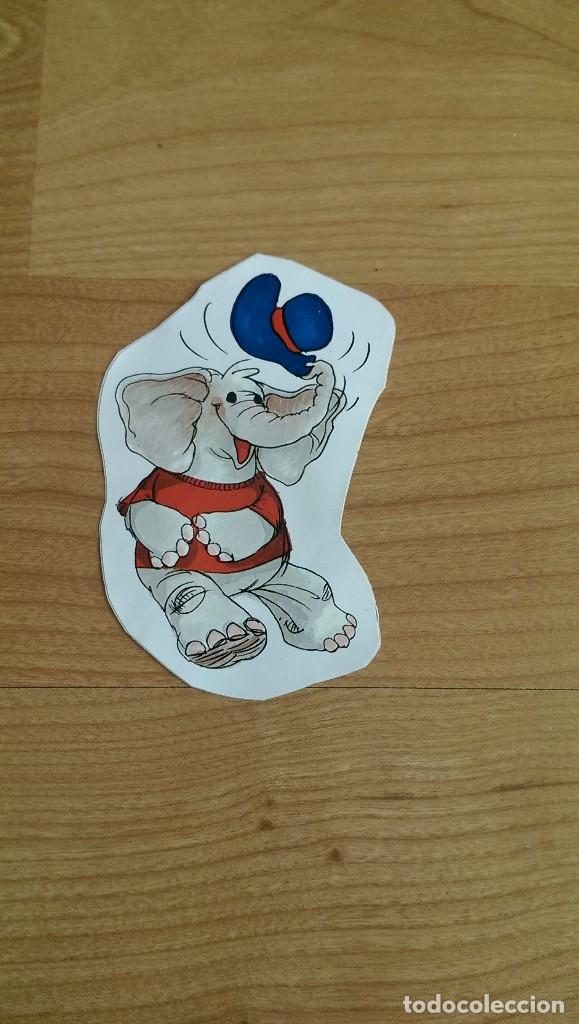 Pegatinas de colecci&oacute;n: ANTIGUA PEGATINA &laquo;ELEFANTE&raquo;