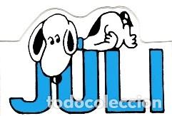 Pegatinas de colecci&oacute;n: PEGATINA ADHESIVO - SNOOPY - NOMBRE : JULI  - A&Ntilde;OS 80 - NUEVO
