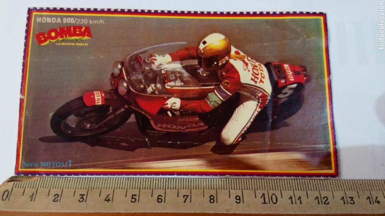 Pegatinas de colecci&oacute;n: Pegatina publicitaria de la revista Bomba. Serie motos. Honda 900. Sin pegar