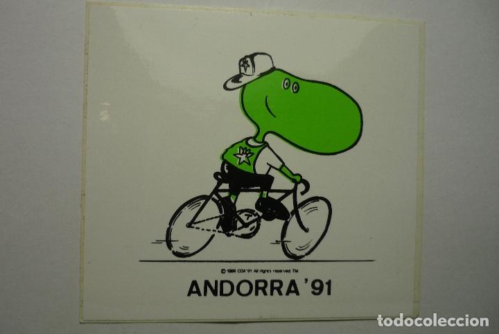Pegatinas de colecci&oacute;n: PEGATINA ANDORRA CICLISMO JUEGOS 91