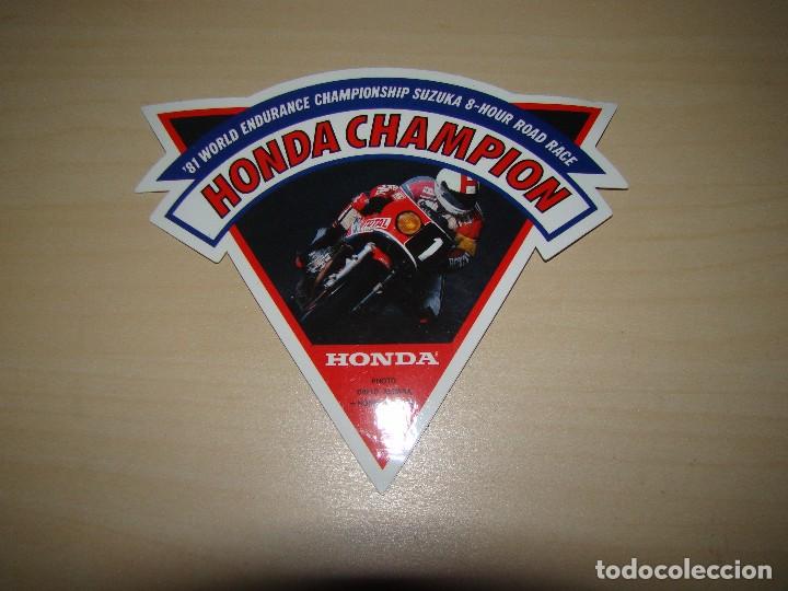 Pegatinas de colecci&oacute;n: ANTIGUA PEGATINA HONDA