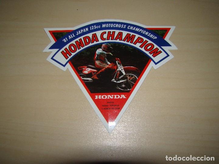 Pegatinas de colecci&oacute;n: ANTIGUA PEGATINA HONDA