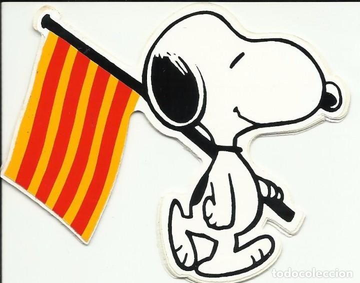 Pegatinas de colecci&oacute;n: Pegatina de Snoopy Bandera Catalana