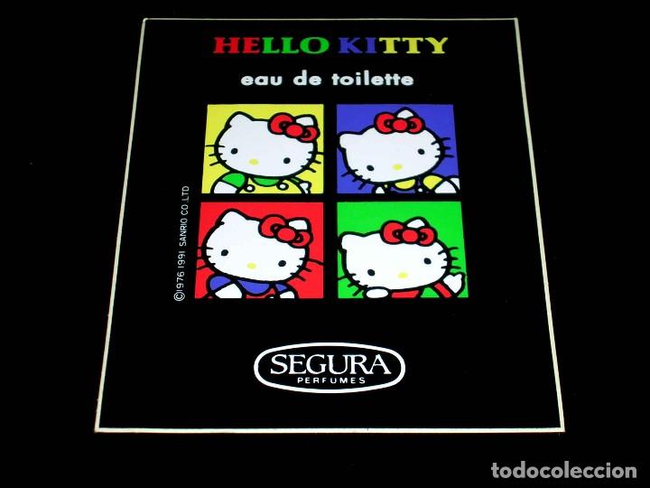 Pegatinas de colecci&oacute;n: Hello Kitty, Pegatina premium Colonia *Segura Perfumes*, Sanrio Co., original 1991. Sin pegar.