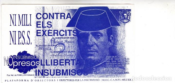 Pegatinas de colecci&oacute;n: Pegatina, pegatinas, adhesivo, adhesivos. ni mili ni prestaci&oacute;n social substitutoria a&ntilde;os 90
