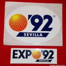 Pegatinas de colección: LOTE DE 2 PEGATINAS DE LA EXPO 92 . Lote 93175995