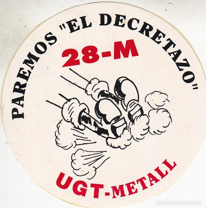 Pegatinas de colecci&oacute;n: Pegatina, pegatinas, adhesivo, adhesivos. ugt metall huelga general 1992