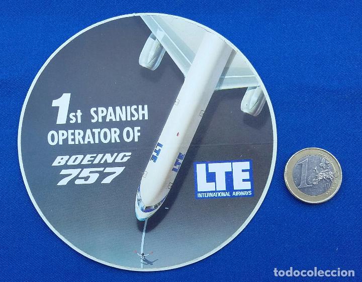 Pegatinas de colecci&oacute;n: Pegatina de la compa&ntilde;ia aerea LTE - Foto 1