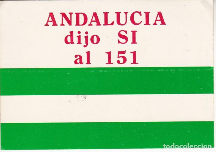 Pegatinas de colecci&oacute;n: Pegatina, pegatinas, adhesivo. ADHESIVOS. ANDALUC&Iacute;A DIJO S&Iacute; AL 151. 1981