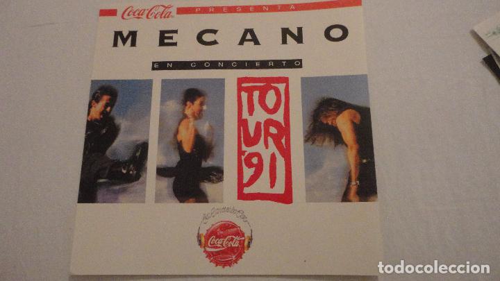Pegatinas de colecci&oacute;n: ANTIGUA PEGATINA.MECANO EN CONCIERTO TOUR 91 COCA COLA