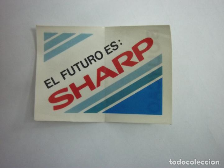 Autocollants de collection: PEGATINA ADHESIVO BOLLYCAO. EL FUTURO ES SHARP TDKP12