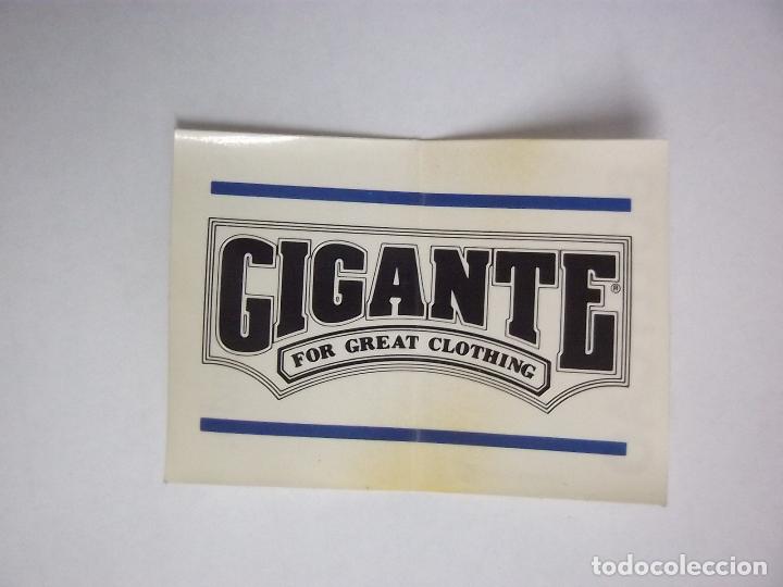 Pegatinas de colecci&oacute;n: PEGATINA ADHESIVO BOLLYCAO. GIGANTE FOR GREAT CLOTHING. TDKP12