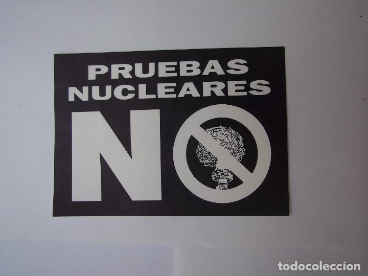Pegatinas de colecci&oacute;n: PEGATINA ADHESIVO PRUEBAS NUCLEARES NO. TDKP1