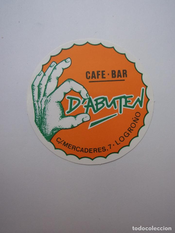 Autocolantes de cole&ccedil;&atilde;o: PEGATINA ADHESIVO. CAFE BAR D'ABUTEN. CALLE MERCADERES LOGRO&Ntilde;O. TDKP12