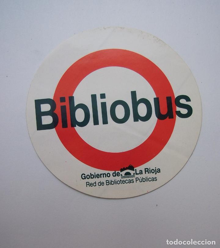 Autocolantes de cole&ccedil;&atilde;o: PEGATINA ADHESIVO BIBLIOBUS. GOBIERNO DE LA RIOJA. RED DE BIBLIOTECA PUBLICAS. TDKP12