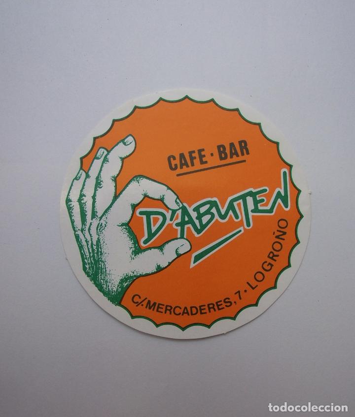 Pegatinas de colecci&oacute;n: PEGATINA ADHESIVO. CAFE BAR D'ABUTEN. CALLE MERCADERES LOGRO&Ntilde;O. TDKP12