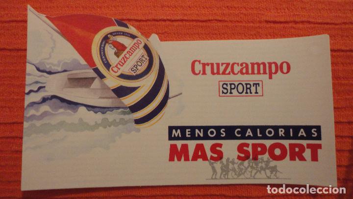 Pegatinas de colecci&oacute;n: ANTIGUA PEGATINA.CERVEZA CRUZCAMPO SPORT.