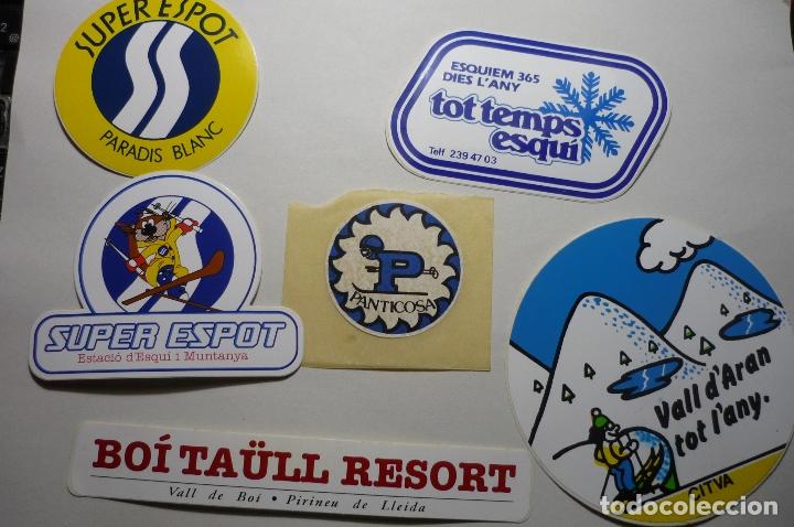 Pegatinas de colecci&oacute;n: LOTE PEGATINAS ESTACIONES ESQUI