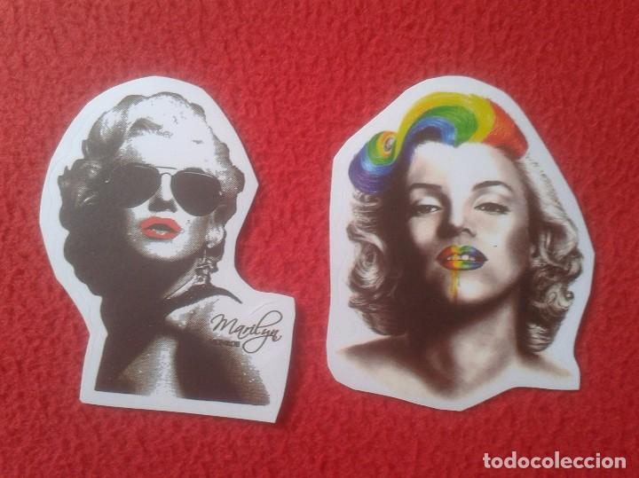 Pegatinas de colecci&oacute;n: LOTE DE 2 PEGATINAS ADHESIVOS STICKERS MARILYN MONROE NORMA JEANE PEGATINA ADHESIVO STICKER VE FOTOS