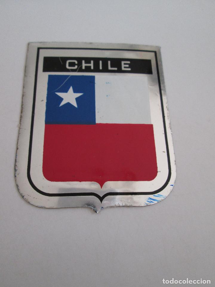 Pegatinas de colecci&oacute;n: PEGATINA ESCUDO CHILE - 7,5X6