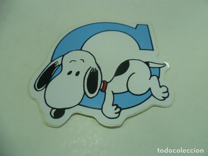 Pegatinas de colecci&oacute;n: Pegatina Snoopy letras