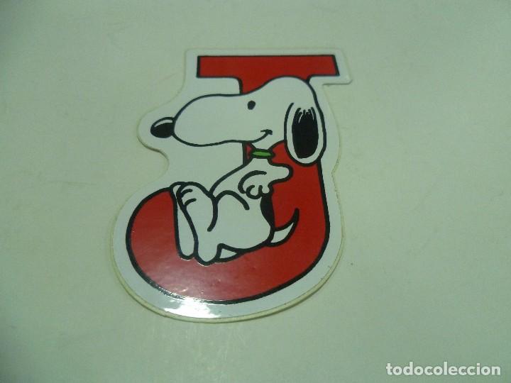 Pegatinas de colecci&oacute;n: Pegatina Snoopy letras - Foto 1