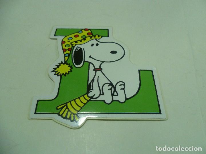 Pegatinas de colecci&oacute;n: Pegatina Snoopy letras - Foto 1