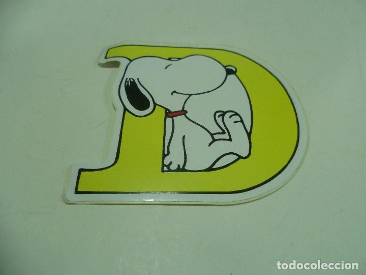 Pegatinas de colecci&oacute;n: Pegatina Snoopy letras - Foto 1