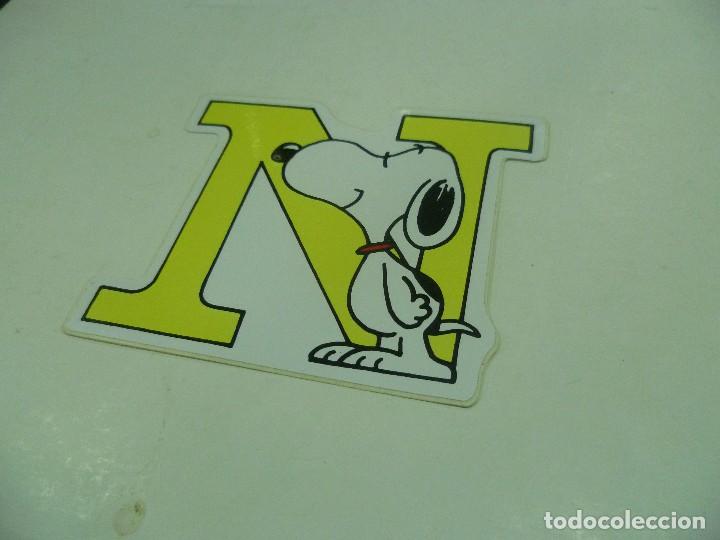 Pegatinas de colecci&oacute;n: Pegatina Snoopy letras - Foto 1