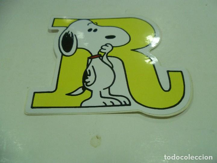 Pegatinas de colecci&oacute;n: Pegatina Snoopy letras