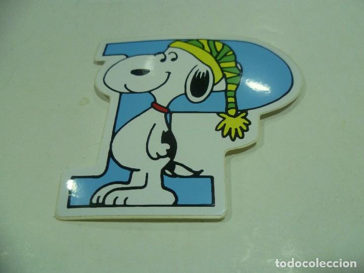 Pegatinas de colecci&oacute;n: Pegatina Snoopy letras - Foto 1