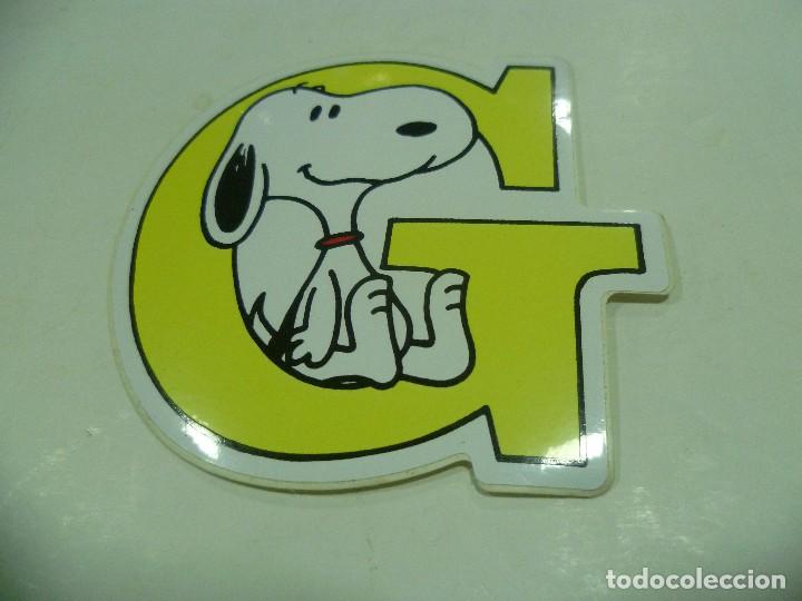 Pegatinas de colecci&oacute;n: Pegatina Snoopy letras - Foto 1