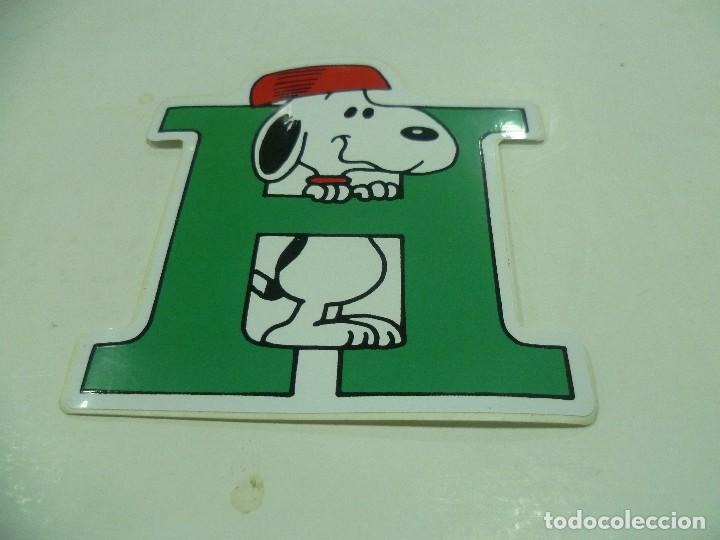 Pegatinas de colecci&oacute;n: Pegatina Snoopy letras