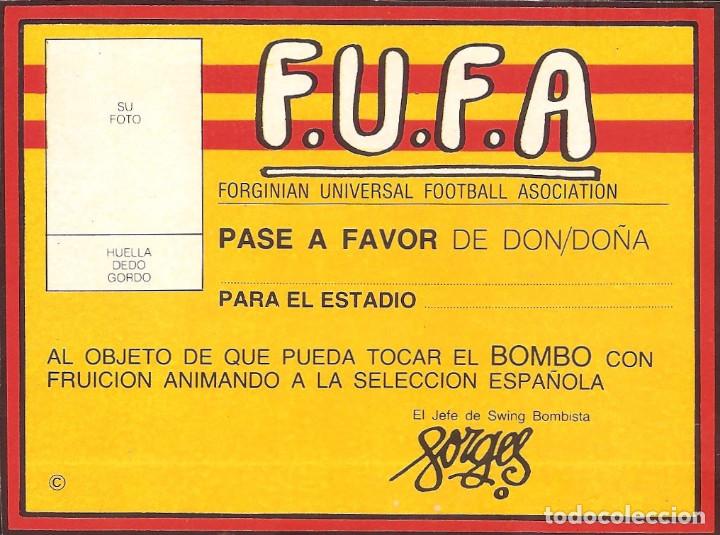 Pegatinas de colecci&oacute;n: PEGATINA - ADHESIVO FORGES 82 - PASE PARA TOCAR EL BOMBO - MUNDIAL 1982 ESPA&Ntilde;A