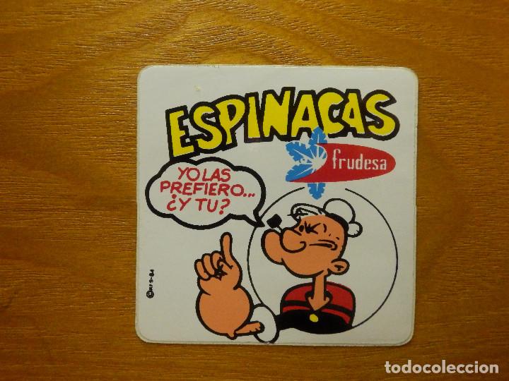 Pegatinas de colecci&oacute;n: PEGATINA - ADHESIVO - STICKER - ESPINACAS FRUDESA - TIENDAS DE ALIMENTACI&Oacute;N - 6 X 6 CM