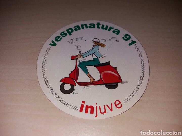 Pegatinas de colecci&oacute;n: Antigua pegatina VESPA - VESPANATURA 91