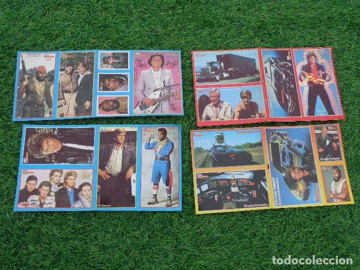 Pegatinas de colecci&oacute;n: GRAN LOTE DE CROMOS ADHESIVOS DEL COCHE FANTASTICO y EQUIPO A - TELE INDISCRETA - 4 SERIES COMPLETAS