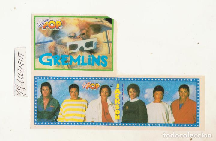 Pegatinas de colecci&oacute;n: super pop  pegatima the jackson hermanos michael jackson y gremlis