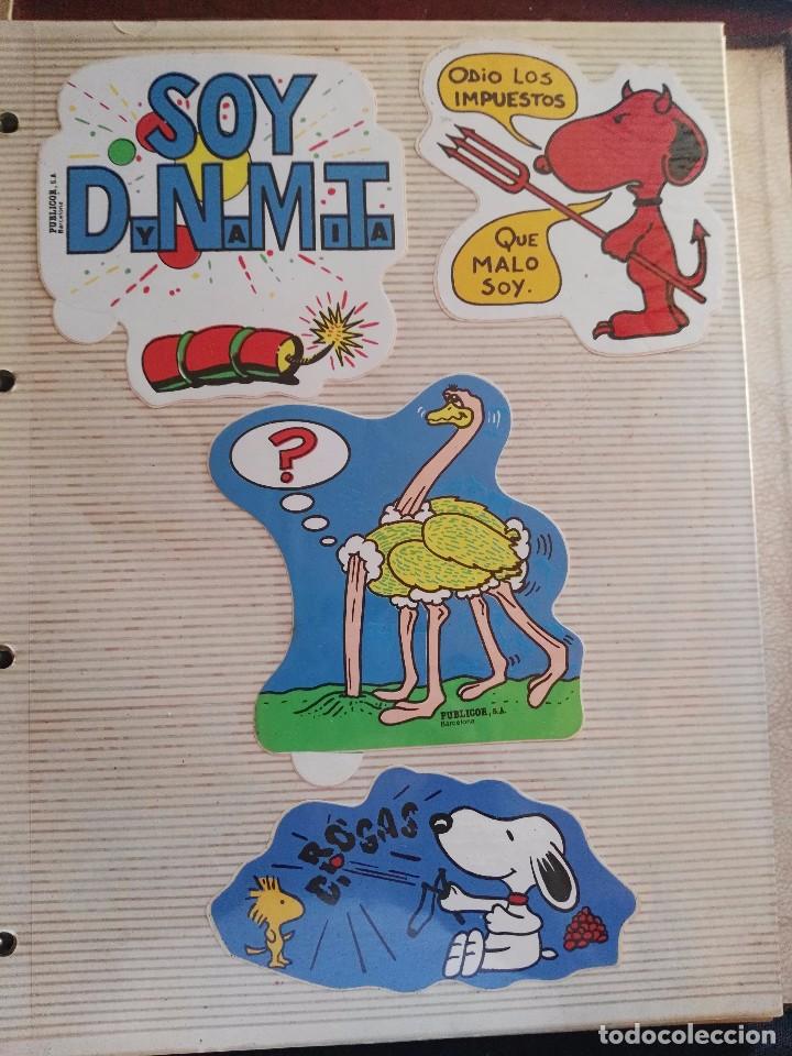 Pegatinas de colecci&oacute;n: lote de pegatinas snoopy y otras a&ntilde;os 80