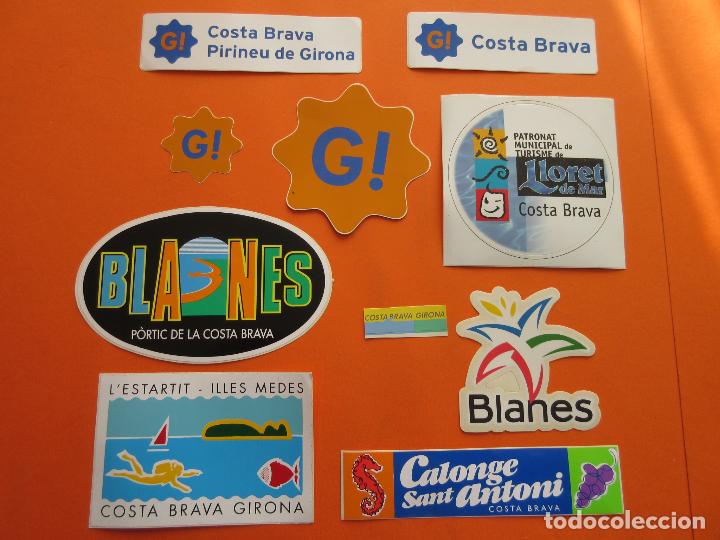 Pegatinas de colecci&oacute;n: PEGATINAS - ADHESIVOS - GERONA BLANES LLORET DE MAR ESTARTIT MEDES CALONGE