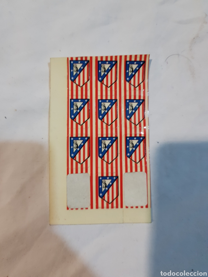 Collection stickers: Antiguo bl&iacute;ster de pegatinas del Atl&eacute;tico de Madrid
