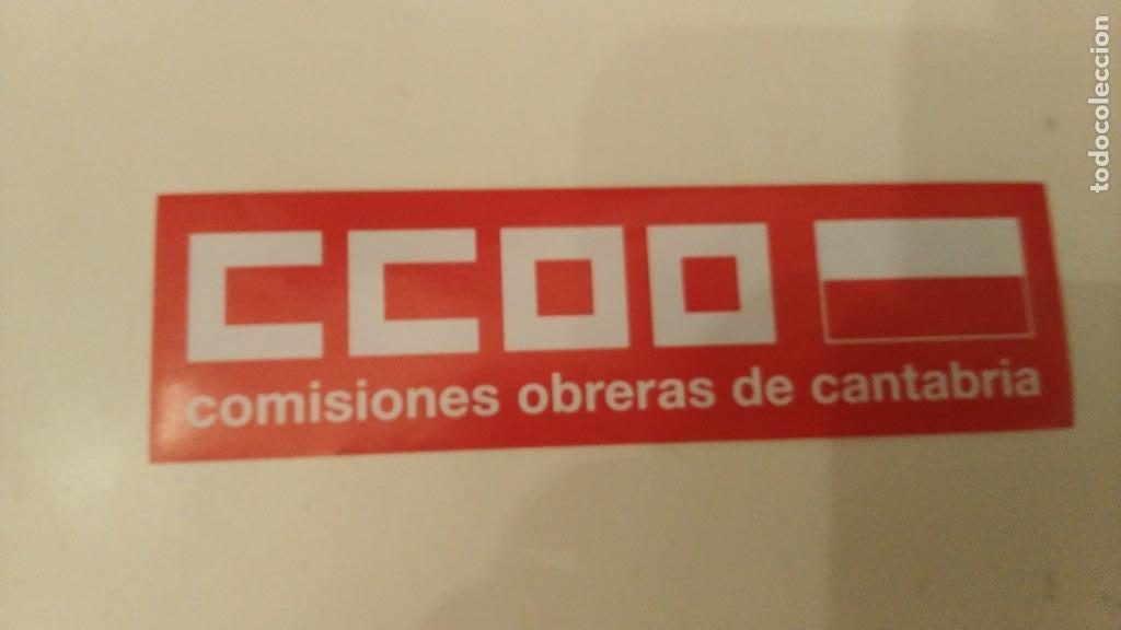 Pegatinas de colecci&oacute;n: pegatina politica - comisiones obreras de cantabria