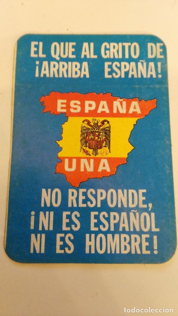 Pegatinas de colecci&oacute;n: pegatina politica - al que al grito de arriba espa&ntilde;a no responde ni es espa&ntilde;ol ni es hombre