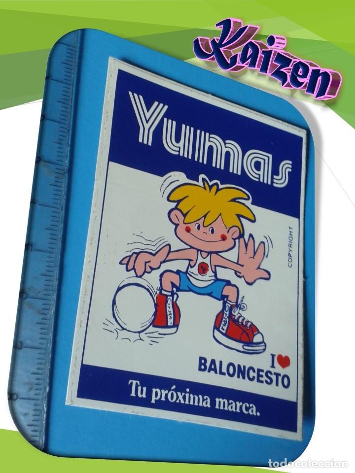 Pegatinas de colecci&oacute;n: PEGATINA. ADHESIVO. SIN PEGAR. PUBLICIDAD ZAPATOS YUMAS. A&Ntilde;OS 80. BALONCESTO