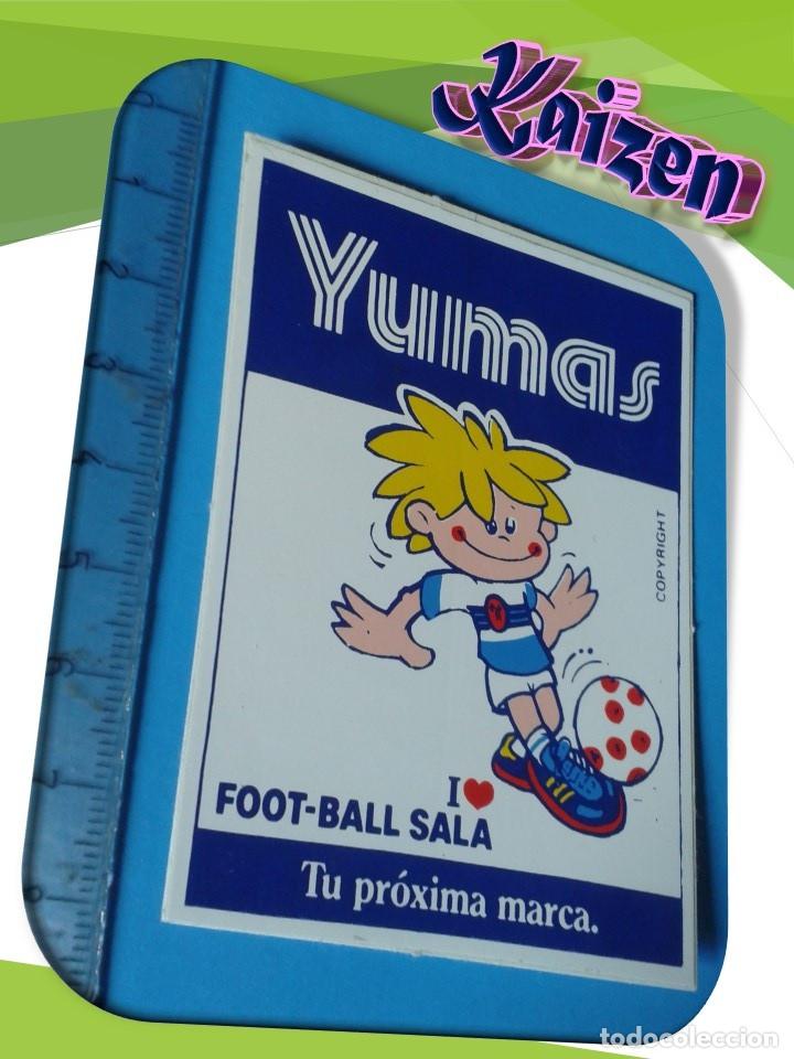 Pegatinas de colecci&oacute;n: PEGATINA. ADHESIVO. SIN PEGAR. PUBLICIDAD ZAPATOS YUMAS. A&Ntilde;OS 80. FOOT-BALL SALA