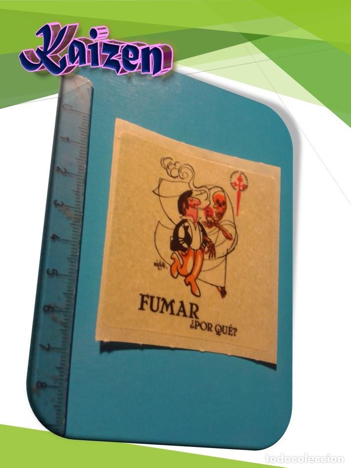 Pegatinas de colecci&oacute;n: PEGATINA. ADHESIVO. SIN PEGAR. A&Ntilde;OS 8O. ASOCIACION ESPA&Ntilde;OLA CONTAR EL CANCER.
