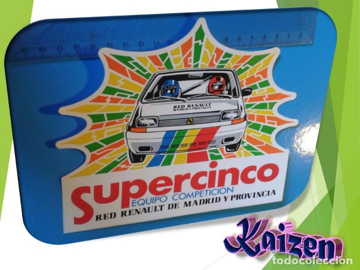 Pegatinas de colecci&oacute;n: PEGATINA MOTOR COCHES RENAULT SUPERCINCO COMPETICION 18 X 16 CMS. A&Ntilde;OS 80