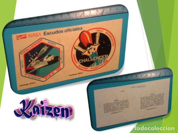 Pegatinas de colecci&oacute;n: PEGATINA. CROMO ADHESIVO NASA ESCUDOS OFICIALES. REVISTA GARBO. CHALLENGER STS-6 Y STS-8